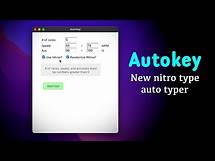 Video thumbnail for New nitro type AUTO TYPER - Autokey - works on Mac/Windows