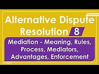 Video thumbnail for ADR Law Lecture Revision Notes - Part 8. Alternative Dispute Resolution LLB Syllabus - Mediation