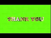Video thumbnail for Green Screen Thank you Gold Text animation | Free Download