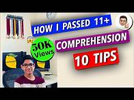 Video thumbnail for How to pass 11+ exam & my experience on 10 COMPREHENSION TIPS 11 plus exam tips | Lessonade