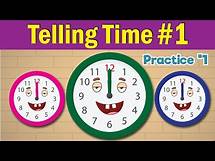 Video thumbnail for Learn to Tell Time #1 | Telling the Time Practice for Children | What's the Time? | Fun Kids English