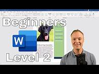 Video thumbnail for Microsoft Word Tutorial - Beginner's Level 2 (With Tips and Tricks)