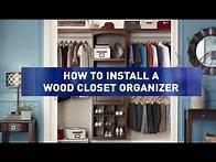 Video thumbnail for How to Install Wood Closet Organizers