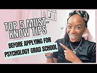 Video thumbnail for Top 5 Must-Know Tips Before Applying for Psychology Grad School