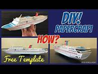 Video thumbnail for DIY Papercraft Tutorial - Carnival Cruise Line Jubilee [FREE template]