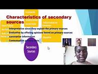 Video thumbnail for Understanding Secondary Sources of Information | A Guide to Effective Research