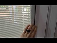 Video thumbnail for Fixing built-in blinds on a client's glass door