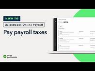 Video thumbnail for How to pay payroll taxes in QuickBooks Online Payroll