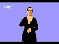 Video thumbnail for NDCS - BSL for Sorry