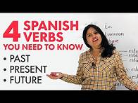 Video thumbnail for Learn Spanish Verbs: Present, past, and future of SER, ESTAR, TENER, IR