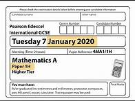 Video thumbnail for IGCSE Mathematics January 2020 - 4MA1/1H