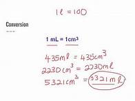 Video thumbnail for Conversion between ml and cubic centimetre