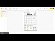Video thumbnail for How to complete a digital crossword puzzle in Google Slides