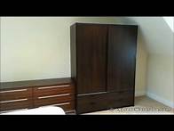 Video thumbnail for IKEA TRYSIL Wardrobe Sliding Doors 4 Drawers, Dark Brown Black Design