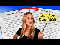 Video thumbnail for Complete Guide to Writing Literature Reviews | Annotated Bibliography to Literature Review