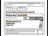 Video thumbnail for IGCSE Mathematics June 2023 - 4MA1/2HR
