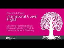 Video thumbnail for Delivering Pearson Edexcel International A Level English Literature Paper 1 Effectively