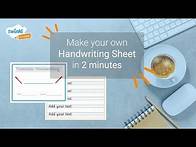 Video thumbnail for Make Your Own Handwriting Sheet for Children | Customisable Teacher Tools | Twinkl Create
