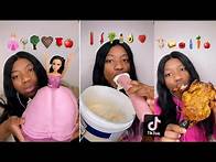 Video thumbnail for Emoji food copy-paste in real foods eating|tiktok challenge