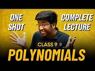 Video thumbnail for Polynomials Class 9 in One Shot 🔥 | Class 9 Maths Chapter 2 Complete Lecture | Shobhit Nirwan