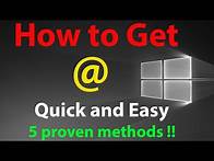 Video thumbnail for How to Get @ Symbol/Sign With keyboard