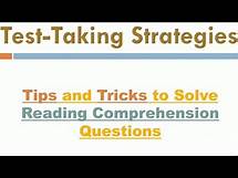 Video thumbnail for Reading Comprehension ¦ Test-Taking Strategies { TIPS & TRICKS}