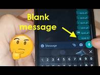 Video thumbnail for How to send a blank message in whatsapp. How to write empty message in whatsapp for iphone / android