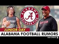 Video thumbnail for Alabama Football Rumors: Transfer Portal WR, Notable Decommitments & Junior Day