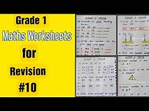Video thumbnail for Grade 1 Maths Worksheets for Revision #10 | #dailypracticeworksheets