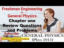 Video thumbnail for 5 Best Lecture videos on Freshman General Physics - Chapter one Review Questions and Problems