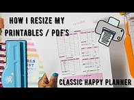 Video thumbnail for HOW I RESIZE + PRINT + AND CUT PRINTABLES TO FIT MY HAPPY PLANNER | CLASSIC SIZE | EASY TO DO!