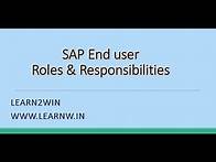 Video thumbnail for sap end user roles | sap end user responsibilities | sap end user work | basics end user #learntowin