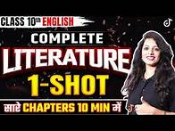 Video thumbnail for Class 10 English Literature - Complete Syllabus Covered in One Shot | 10th English in Hindi Medium