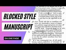 Video thumbnail for Blocked Style Manuscript Example| CSEC EDPM