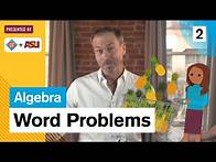 Video thumbnail for Word Problems: Study Hall Algebra #2: ASU + Crash Course