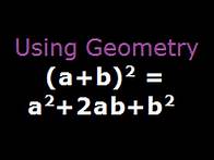 Video thumbnail for a plus b square algebraic identity explained step by step
