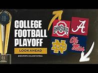 Video thumbnail for CFP Rankings Lookahead Week 14: Alabama in HUGE trouble, Ohio State gets statement win