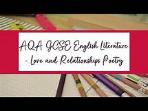 Video thumbnail for Love and Relationships Poetry: how to respond to an essay question (AQA GCSE English Literature)