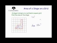 Video thumbnail for Area of a Shape on a Grid