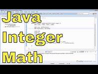 Video thumbnail for 13 - Basic Arithmetic with Integer Variables in Java
