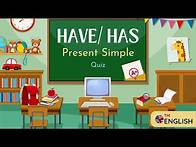 Video thumbnail for Have/ Has Quiz: Beginner Level English Grammar for ESL Students