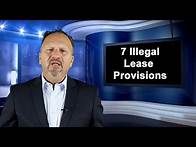 Video thumbnail for 7 ILLEGAL RENTAL AGREEMENT CLAUSES THAT COULD MAKE YOUR LEASE UNENFORCEABLE