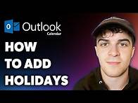 Video thumbnail for How to Add Holidays Outlook Calendar (Full 2025 Guide)
