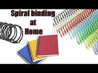 Video thumbnail for How to Do spiral binding at home || homemade binding book ||how to make spiral coil ||