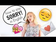 Video thumbnail for How to say SORRY and APOLOGISE in English | British English