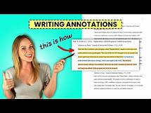 Video thumbnail for Write PERFECT Annotations for Your Annotated Bibliography