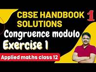 Video thumbnail for CBSE handbook Ex 1 | NCERT Ex 1 | Applied Mathematics Class 12 | 2022-23 | Gaur Classes