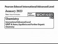 Video thumbnail for Unit 4 January 2023 - A2 Chemistry Edexcel - Dr Hanaa Assil