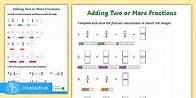 Video thumbnail for Interactive PDF: White Rose Maths Supporting Year 4: Spring Block 3 Fractions: Add 2 or More Fractions