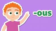 Video thumbnail for How to use the suffix -ous - BBC Bitesize